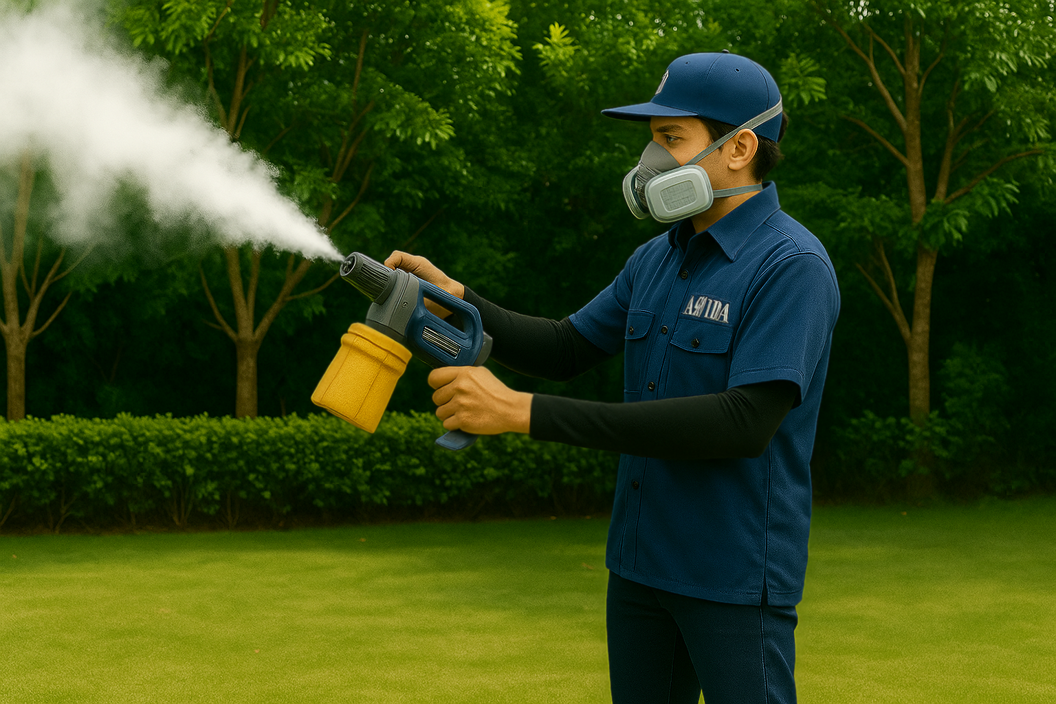 Teknisi ASPIDA melakukan treatment